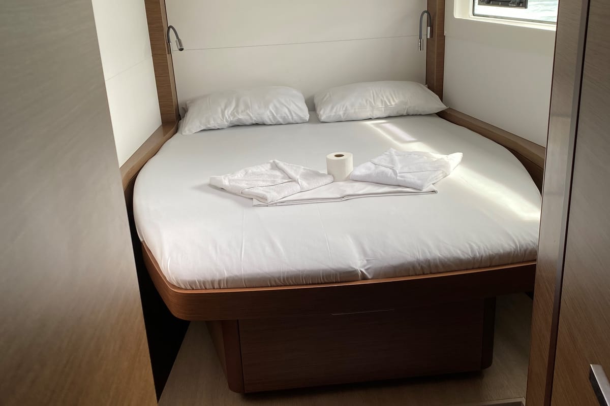 Cabin on Puma IV, a Lagoon 46 catamaran at Alameda, United States