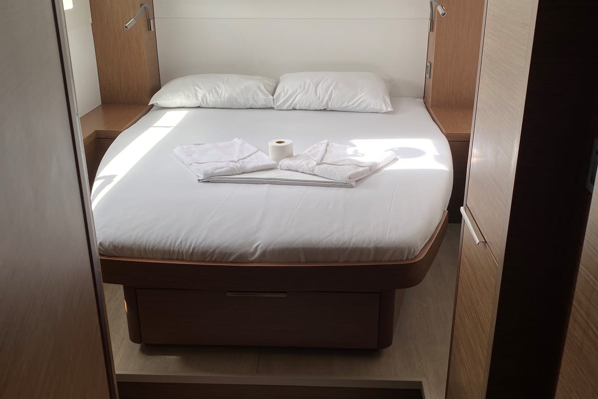 Cabin on Puma IV, a Lagoon 46 catamaran at Alameda, United States