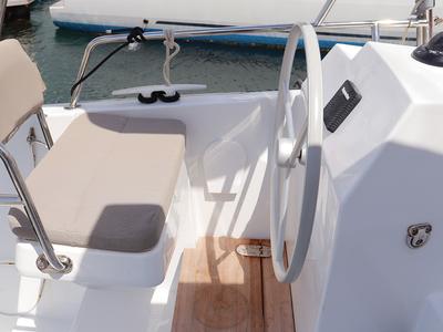 Galley of Tropico, a Bali Catsmart catamaran at Road Town, British Virgin Islands