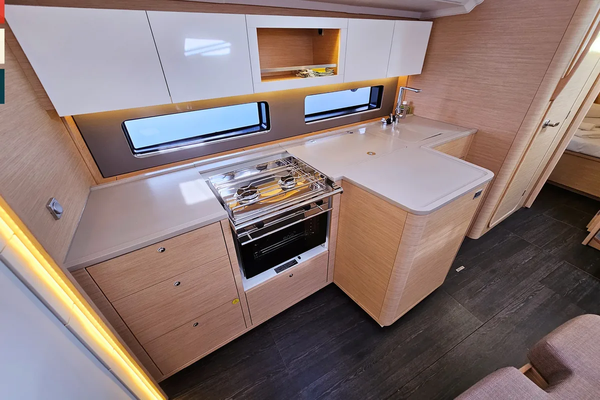 Galley of Ella, a Dufour 41 sailboat at Općina Rogoznica, Croatia