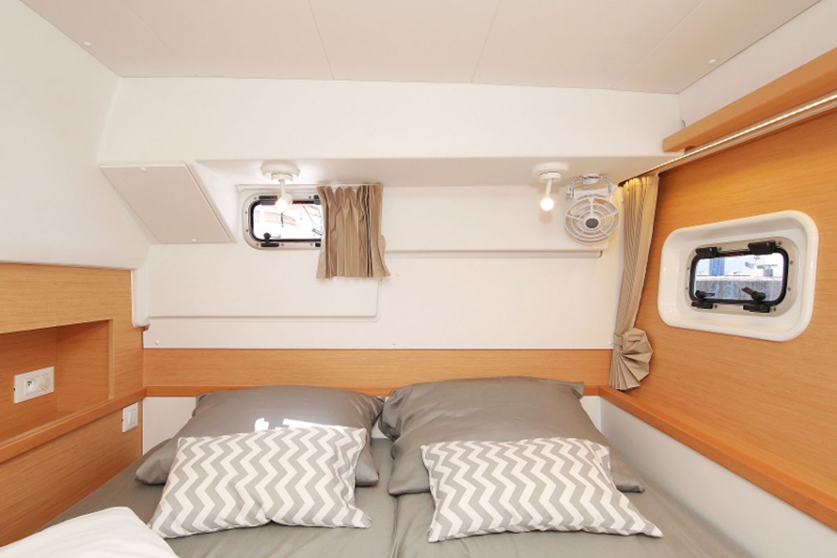 Cabin on Scirocco, a Lagoon 400 S2 catamaran at Općina Sukošan, Croatia