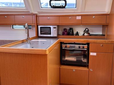 Galley of Helene, a Bavaria Cruiser 37 sailboat at Heiligenhafen, Germany