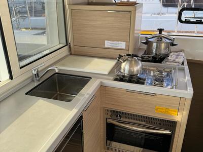 Galley of Ti-Bo III, a Lagoon 40 catamaran at Alameda, United States