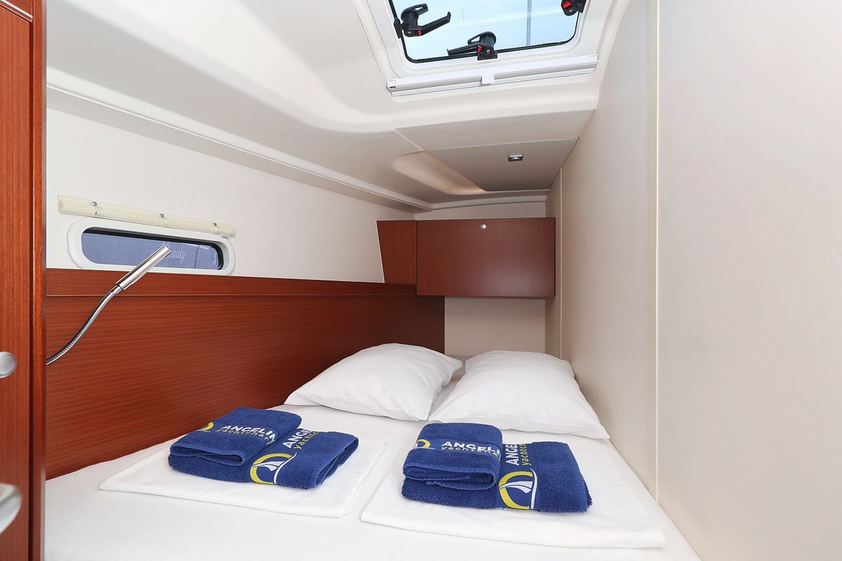 Cabin on Panna, a Hanse Yachts Hanse 455 sailboat at Grad Biograd na Moru, Croatia
