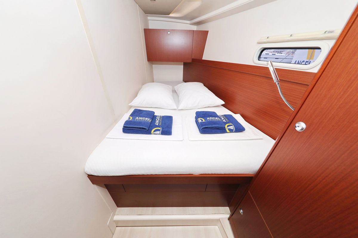 Cabin on Panna, a Hanse Yachts Hanse 455 sailboat at Grad Biograd na Moru, Croatia