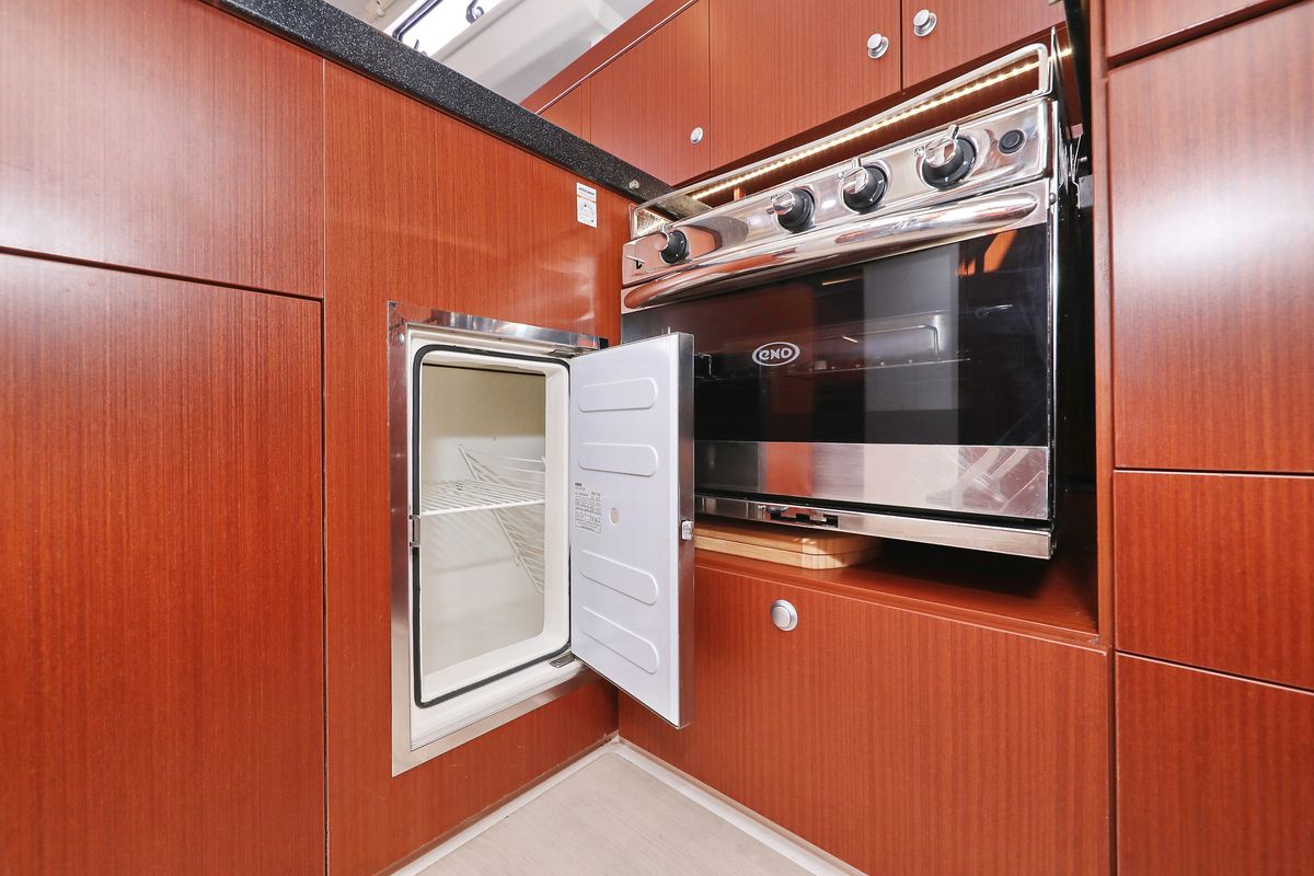 Galley of Panna, a Hanse Yachts Hanse 455 sailboat at Grad Biograd na Moru, Croatia