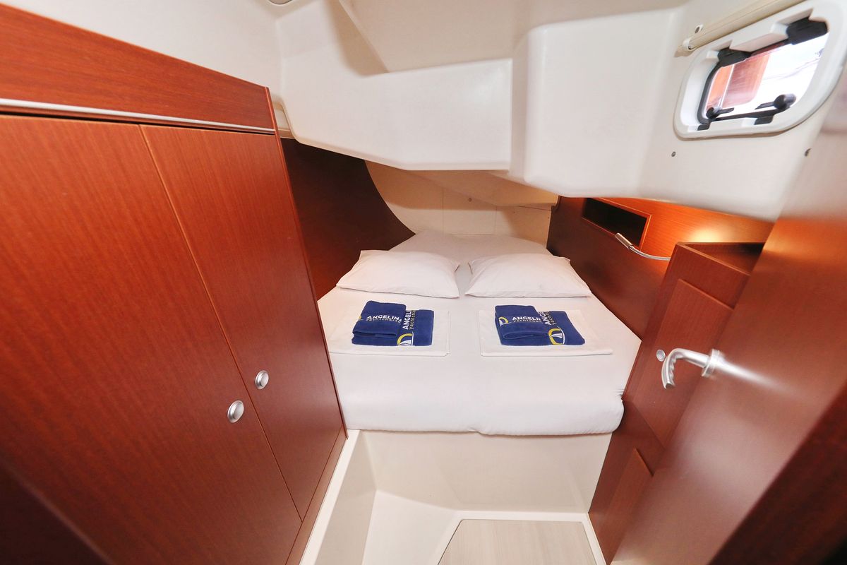 Cabin on Panna, a Hanse Yachts Hanse 455 sailboat at Grad Biograd na Moru, Croatia