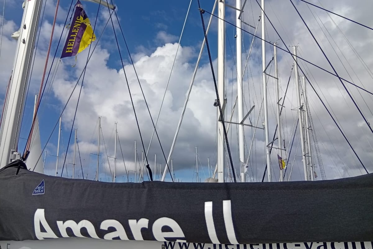 Cabin on Amare II, a Excess 11 catamaran at Kontokali, Greece