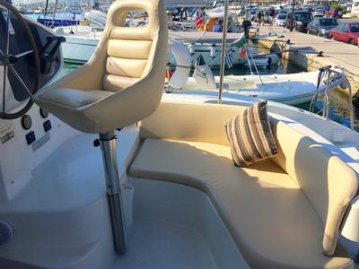 Cockpit of Victoria, a Fountaine Pajot Lavezzi 40 catamaran at Sithonia Municipal Unit, Greece