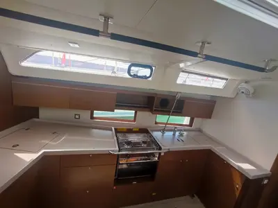 Galley of Ariel, a Beneteau Oceanis 46.1 sailboat at Općina Medulin, Croatia