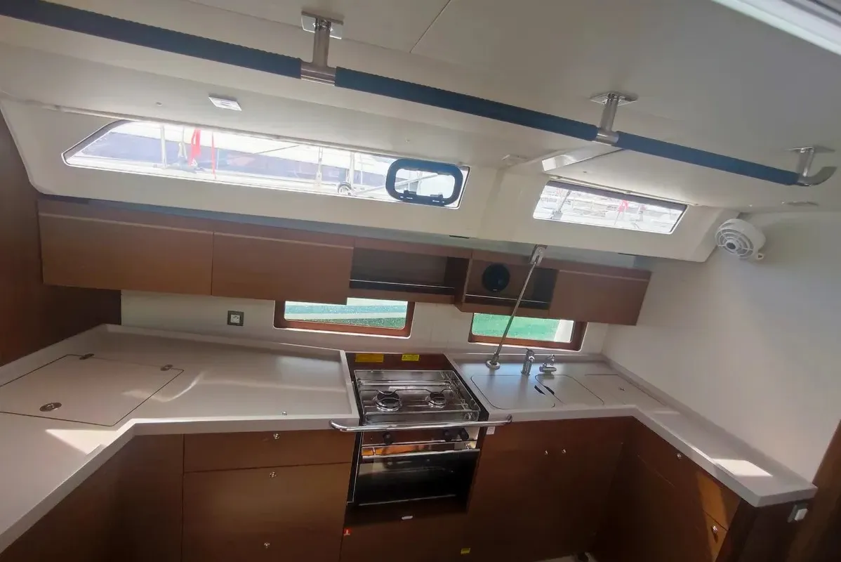 Galley of Ariel, a Beneteau Oceanis 46.1 sailboat at Općina Medulin, Croatia
