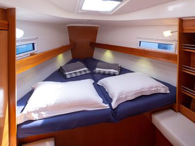 Cabin on Ionio, a Bavaria Cruiser 36 sailboat at Municipal Unit of Lefkada, Greece