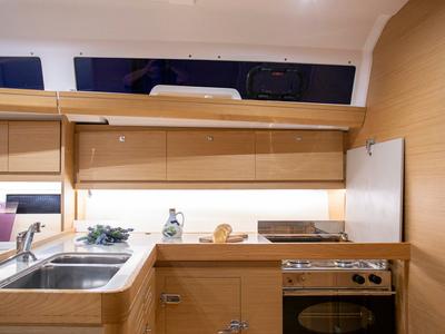 Galley of Sea Cloud 2, a Dufour 412 GL sailboat at Grad Pula, Croatia