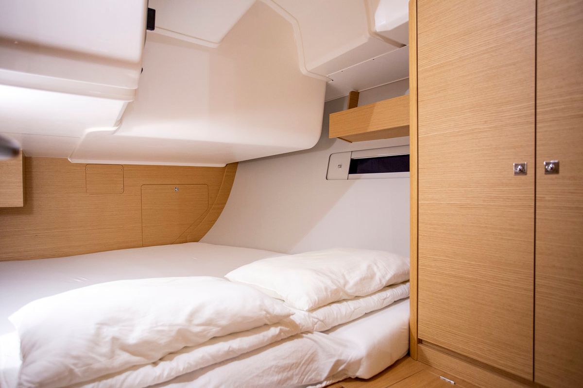 Cabin on Sea Cloud 2, a Dufour 412 GL sailboat at Grad Pula, Croatia