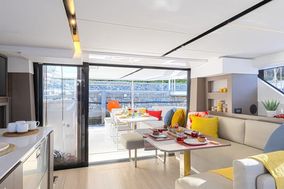 Salon of Moorings 4600 - 4 Exclusive Plus, a Leopard 46 catamaran at La Paz, Mexico