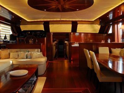 Salon of CARPEDIEM 5, a Gulet Custom built 183 yacht at Bodrum, Turkey