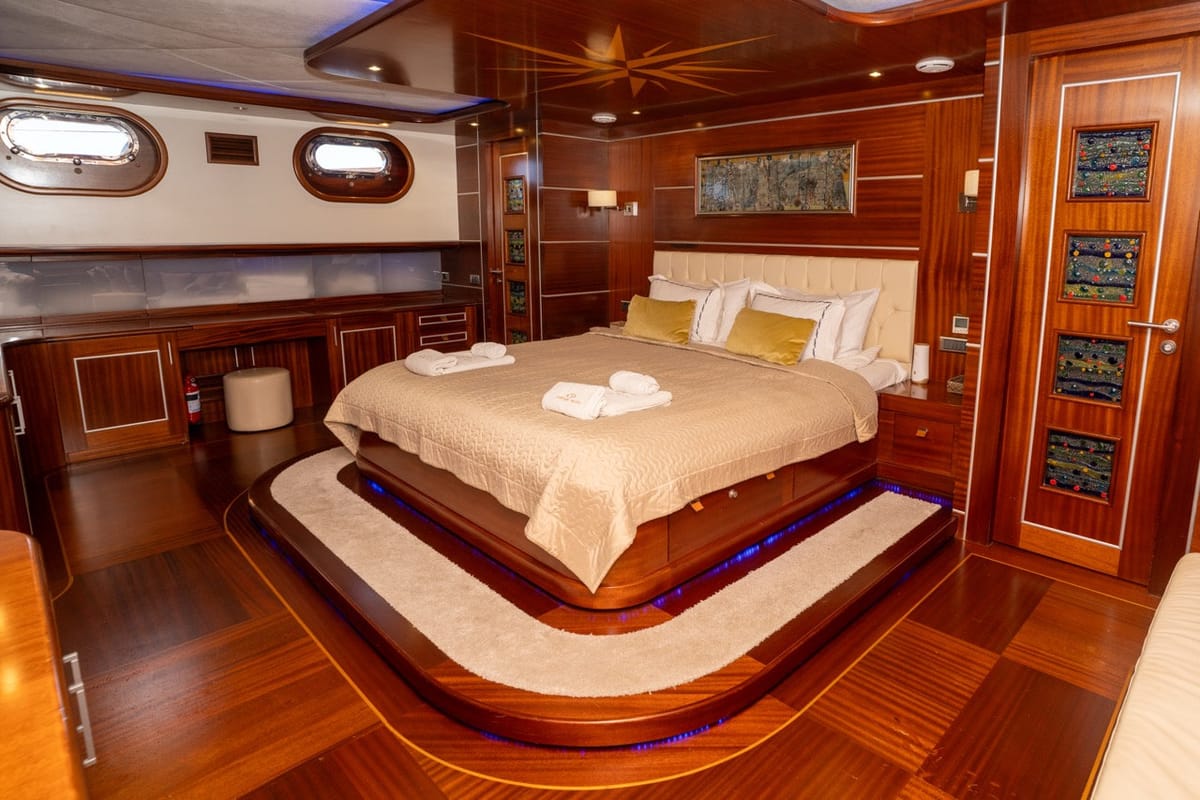 Cabin on CARPEDIEM 5, a Gulet Custom built 183 yacht at Bodrum, Turkey