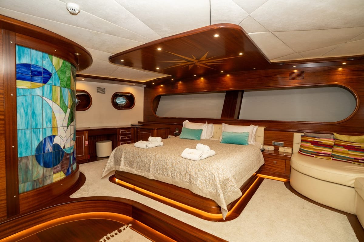 Cabin on CARPEDIEM 5, a Gulet Custom built 183 yacht at Bodrum, Turkey