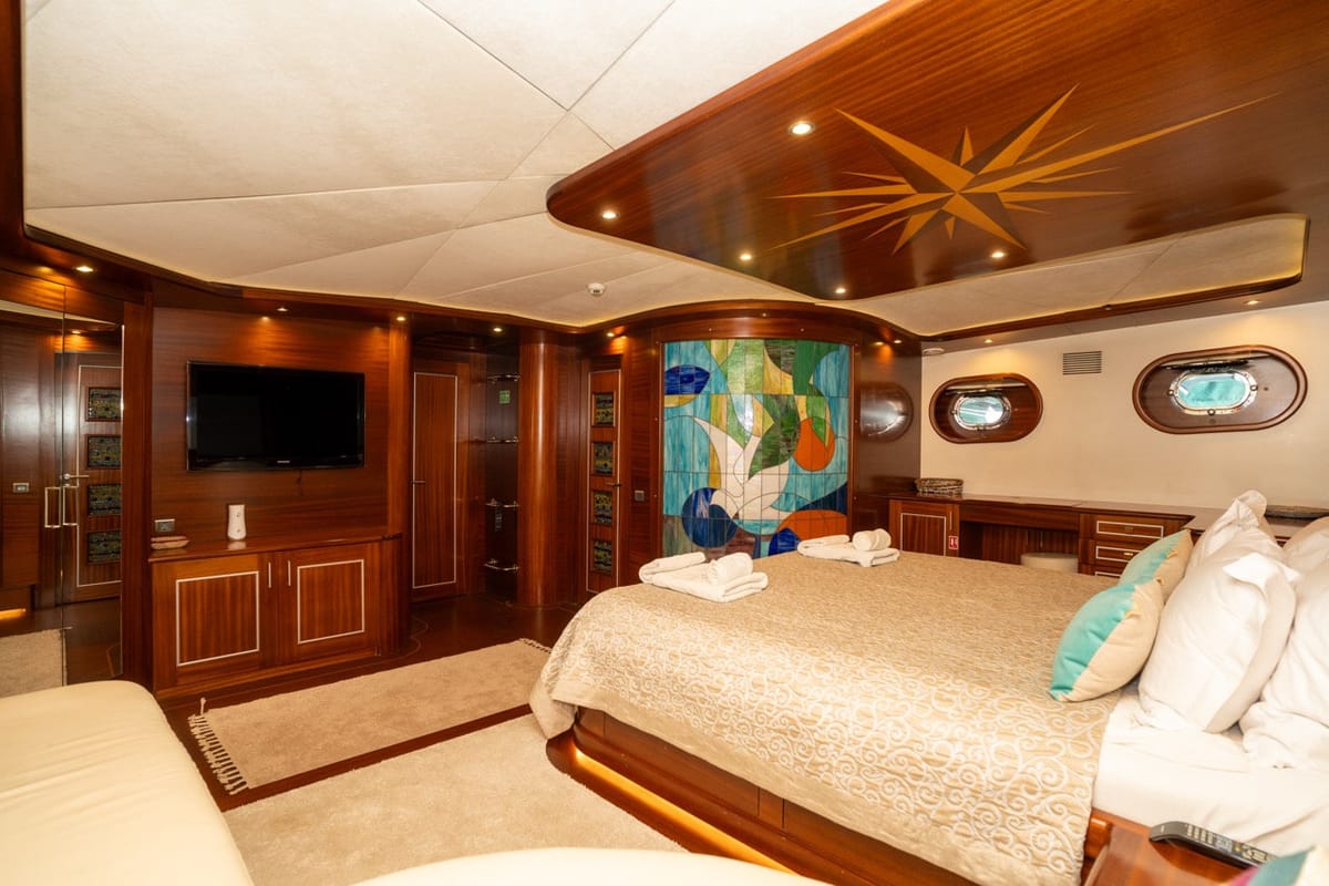 Cabin on CARPEDIEM 5, a Gulet Custom built 183 yacht at Bodrum, Turkey