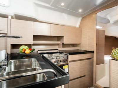 Galley of Big Blue, a Hanse Yachts Hanse 458 sailboat at Grad Šibenik, Croatia