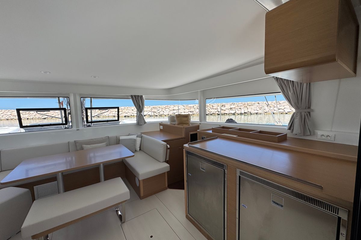 Galley of Matì, a Excess 14 catamaran at Rodi Garganico, Italy