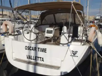 OSCAR TIME, a Dufour Dufour 450 Grand Large sailboat at Kalkara, Malta