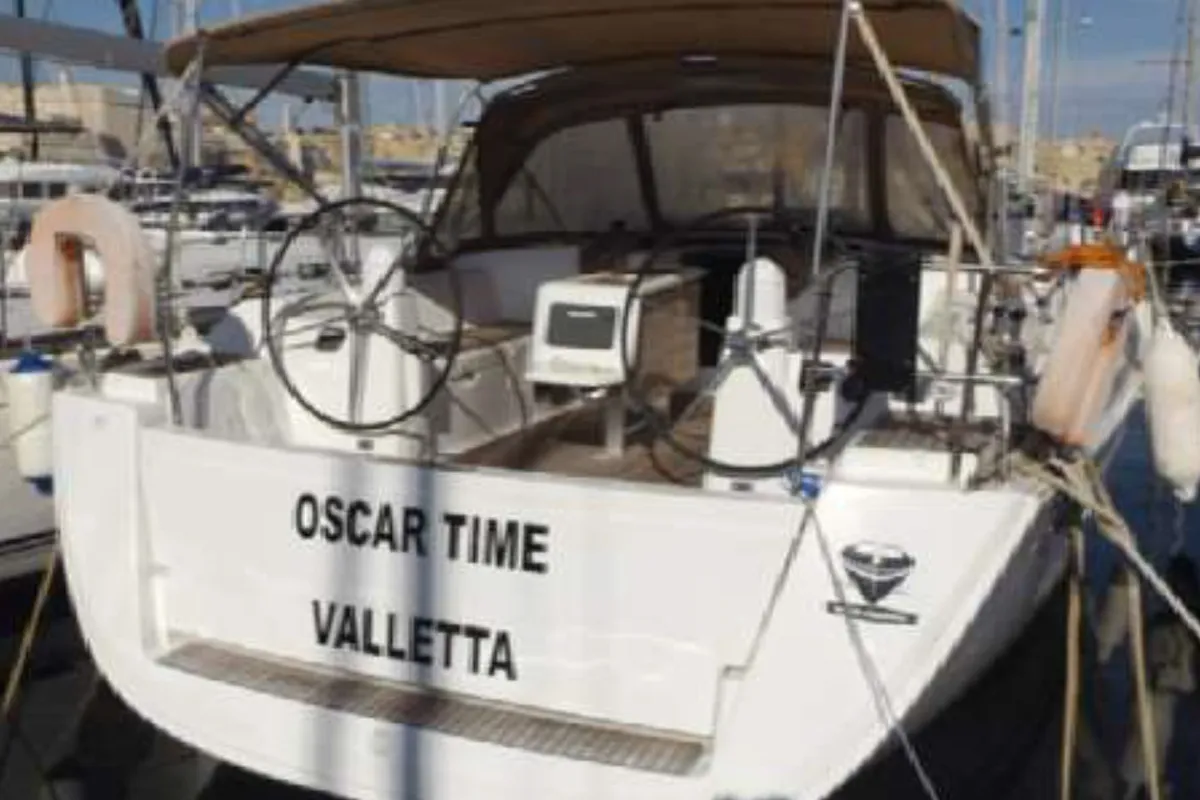 OSCAR TIME, a Dufour Dufour 450 Grand Large sailboat at Kalkara, Malta