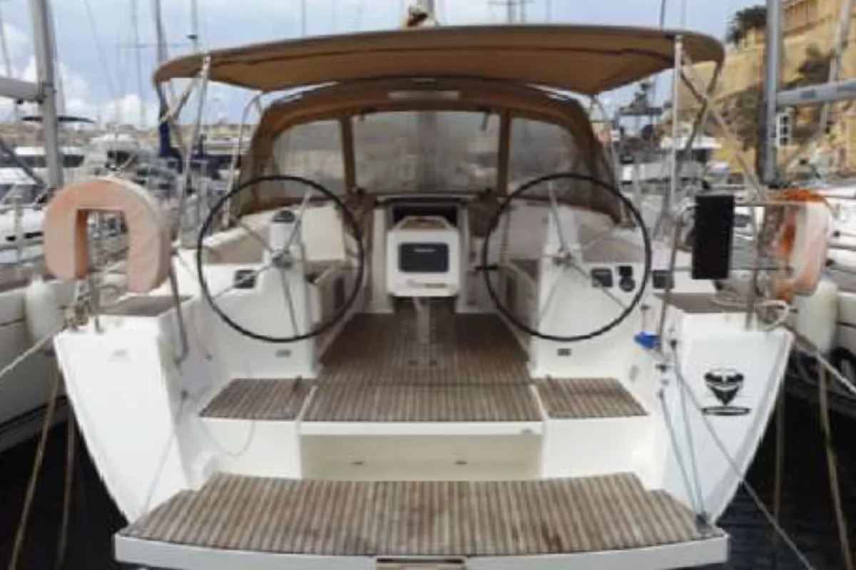 OSCAR TIME, a Dufour Dufour 450 Grand Large sailboat at Kalkara, Malta