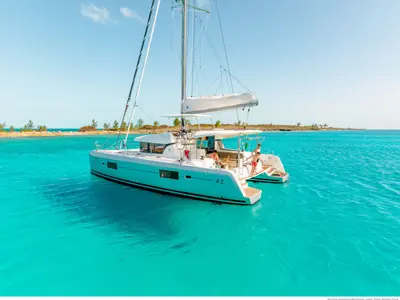 Lizzy II, a Lagoon 42 catamaran at Seget Donji, Croatia