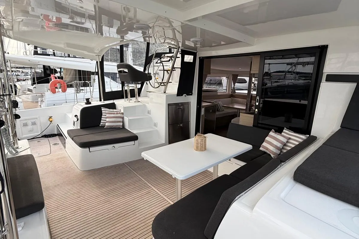 Lizzy II, a Lagoon 42 catamaran at Seget Donji, Croatia