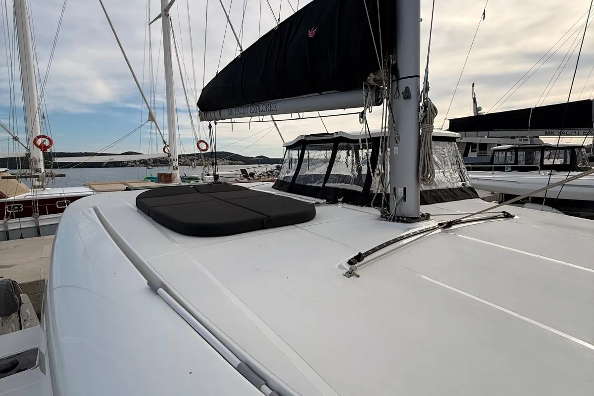 Lizzy II, a Lagoon 42 catamaran at Seget Donji, Croatia
