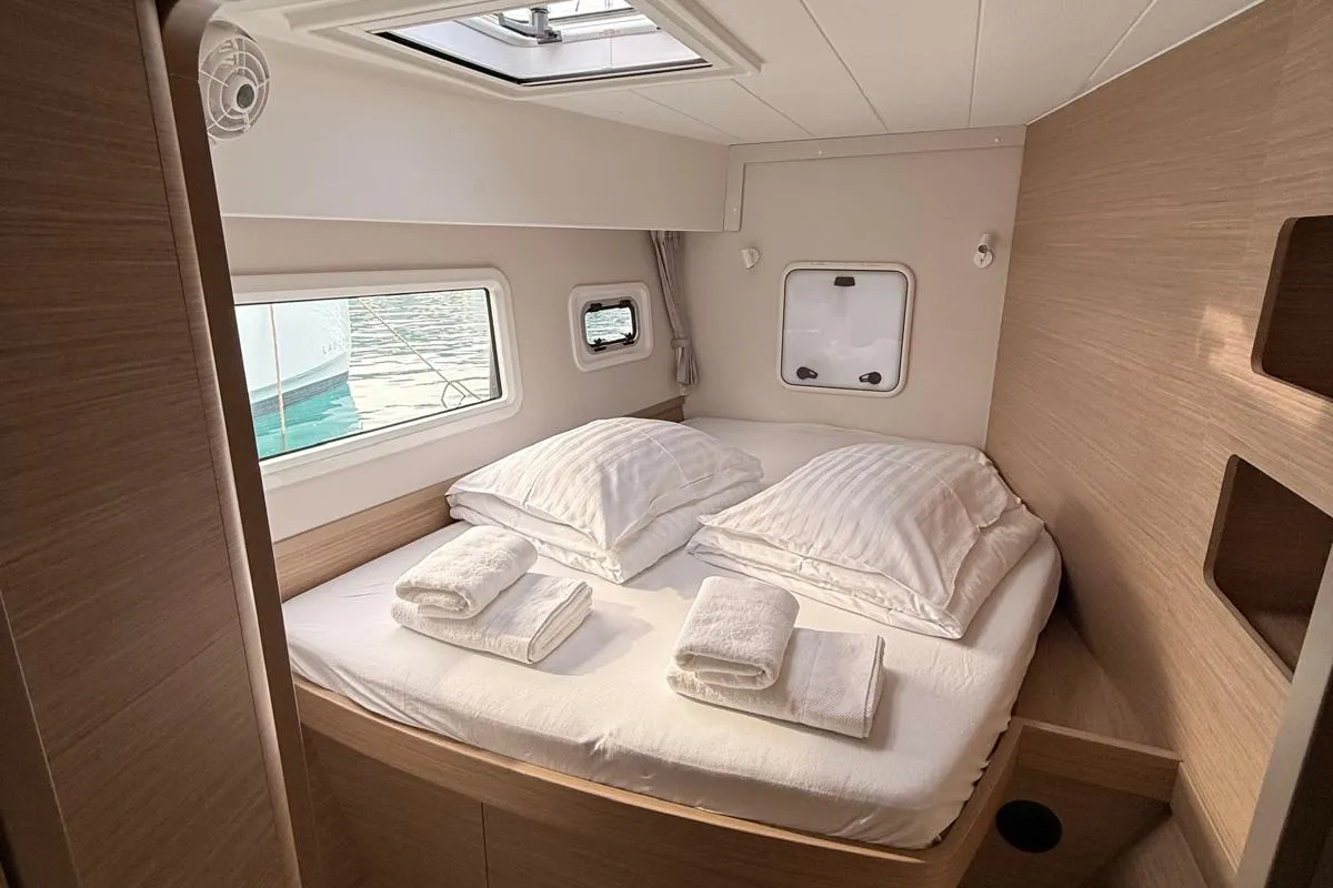 Lizzy II, a Lagoon 42 catamaran at Seget Donji, Croatia