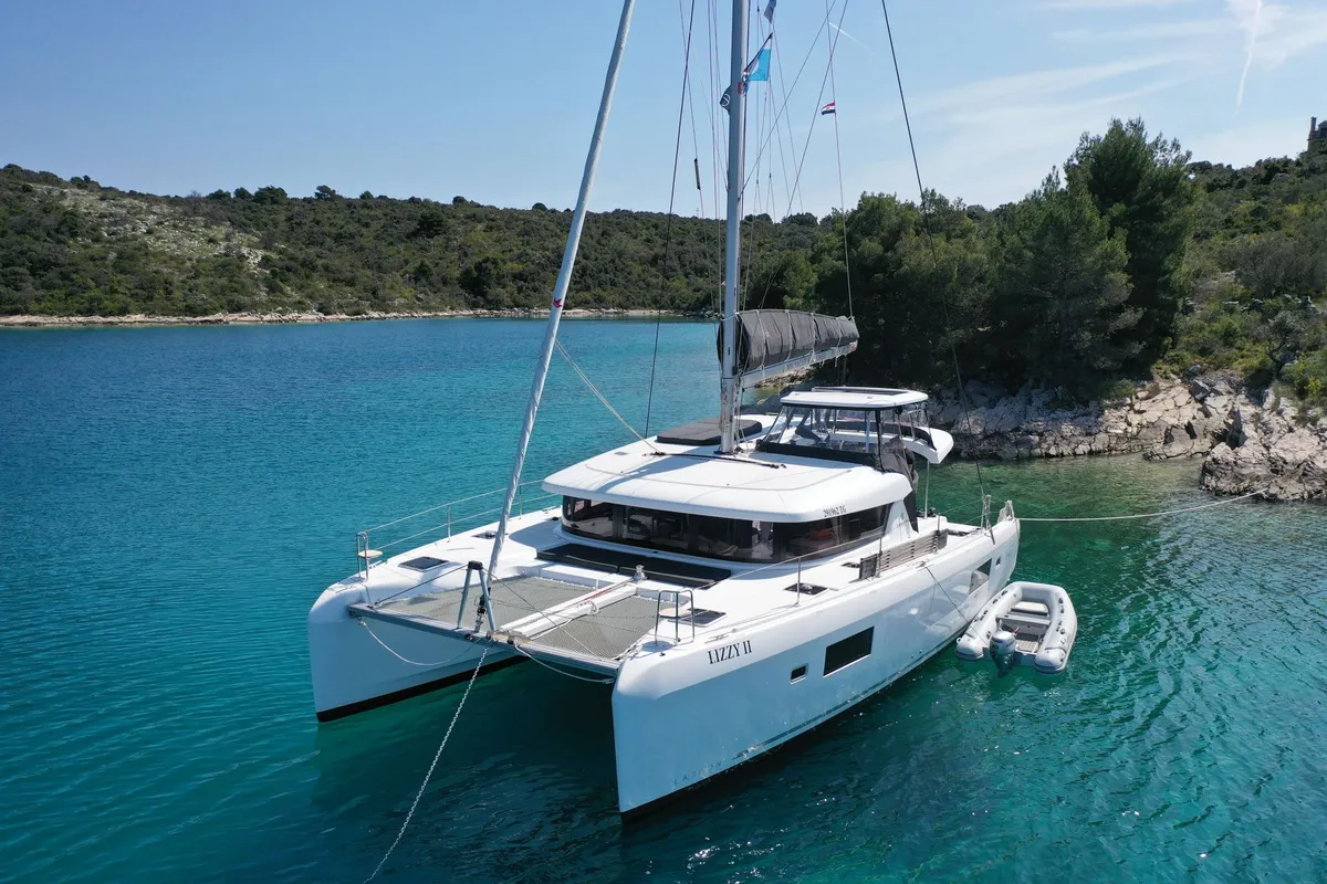 Lizzy II, a Lagoon 42 catamaran at Seget Donji, Croatia