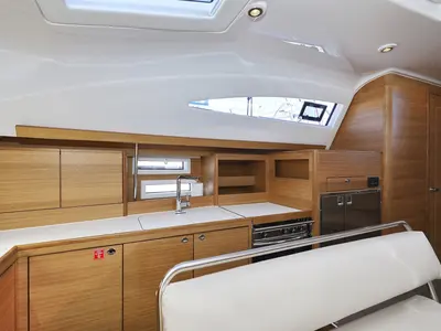 Galley of Moon Pearl, a Elan Impression 45.1 sailboat at Grad Biograd na Moru, Croatia