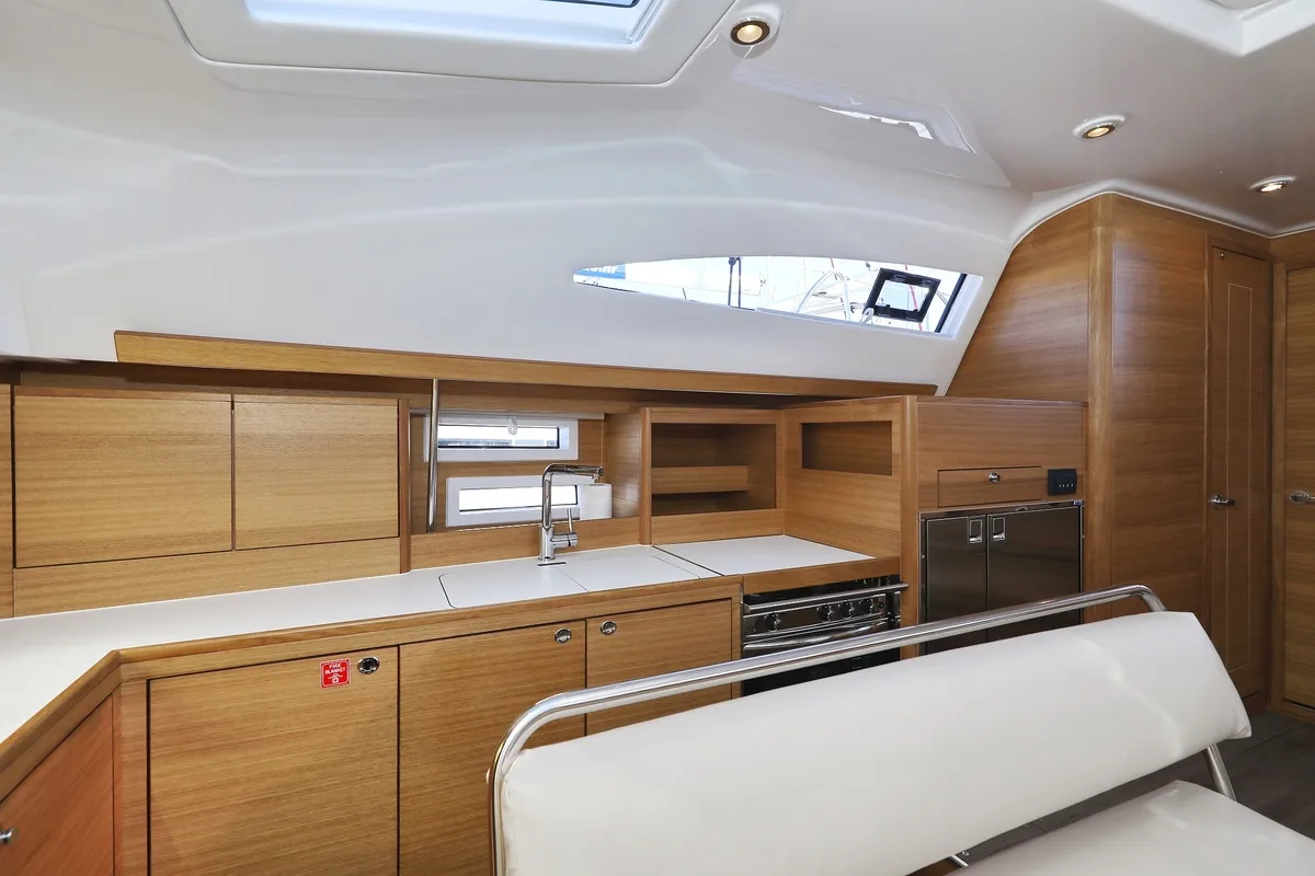 Galley of Moon Pearl, a Elan Impression 45.1 sailboat at Grad Biograd na Moru, Croatia