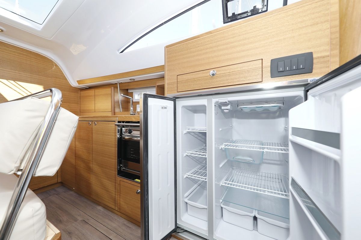 Galley of Moon Pearl, a Elan Impression 45.1 sailboat at Grad Biograd na Moru, Croatia