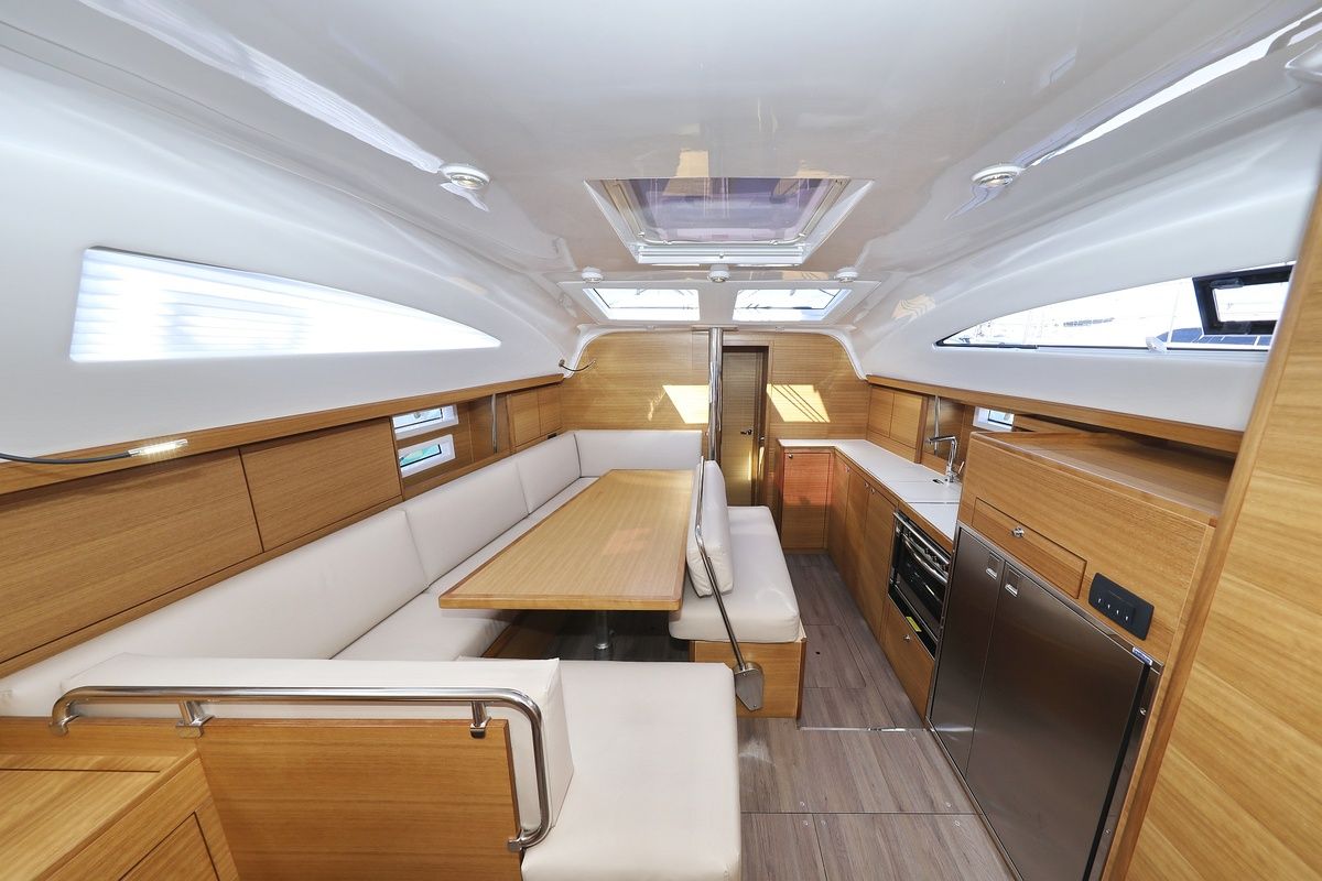 Salon of Moon Pearl, a Elan Impression 45.1 sailboat at Grad Biograd na Moru, Croatia