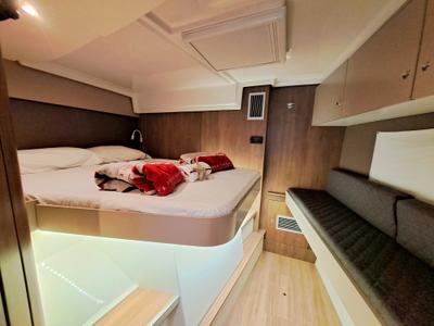 Cabin on La Boheme, a Bali Catspace catamaran at Sant Antoni de Portmany, Spain