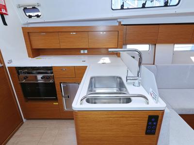 Galley of Cleo, a Hanse Yachts Hanse 410 sailboat at Općina Sukošan, Croatia