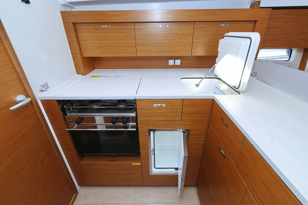 Galley of Cleo, a Hanse Yachts Hanse 410 sailboat at Općina Sukošan, Croatia