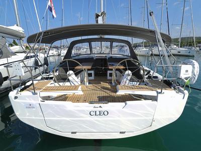 Cockpit of Cleo, a Hanse Yachts Hanse 410 sailboat at Općina Sukošan, Croatia