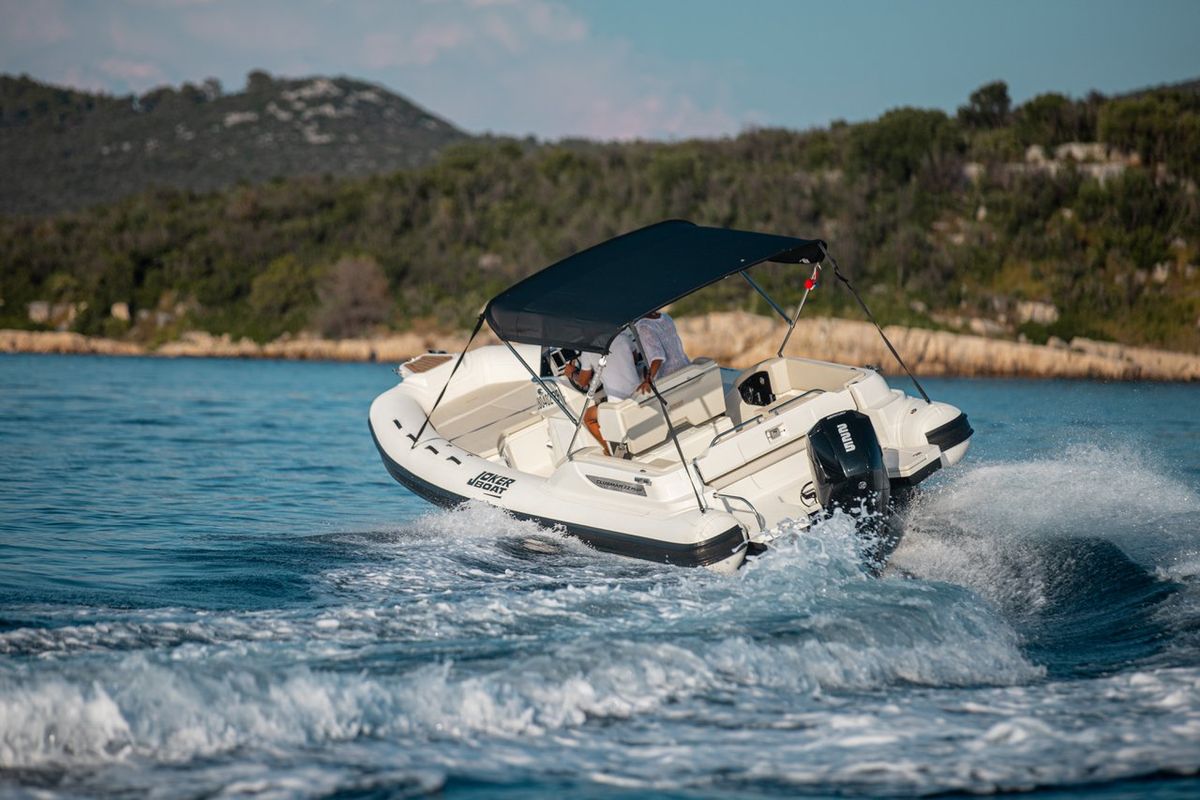 Exterior view of Joker Boat Clubman 22 Plus, a Jokerboat Joker Boat Clubman 22 Plus rib at Općina Sukošan, Croatia