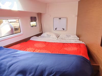 Cabin on Avadele, a Lagoon 42 catamaran at Hyères, France