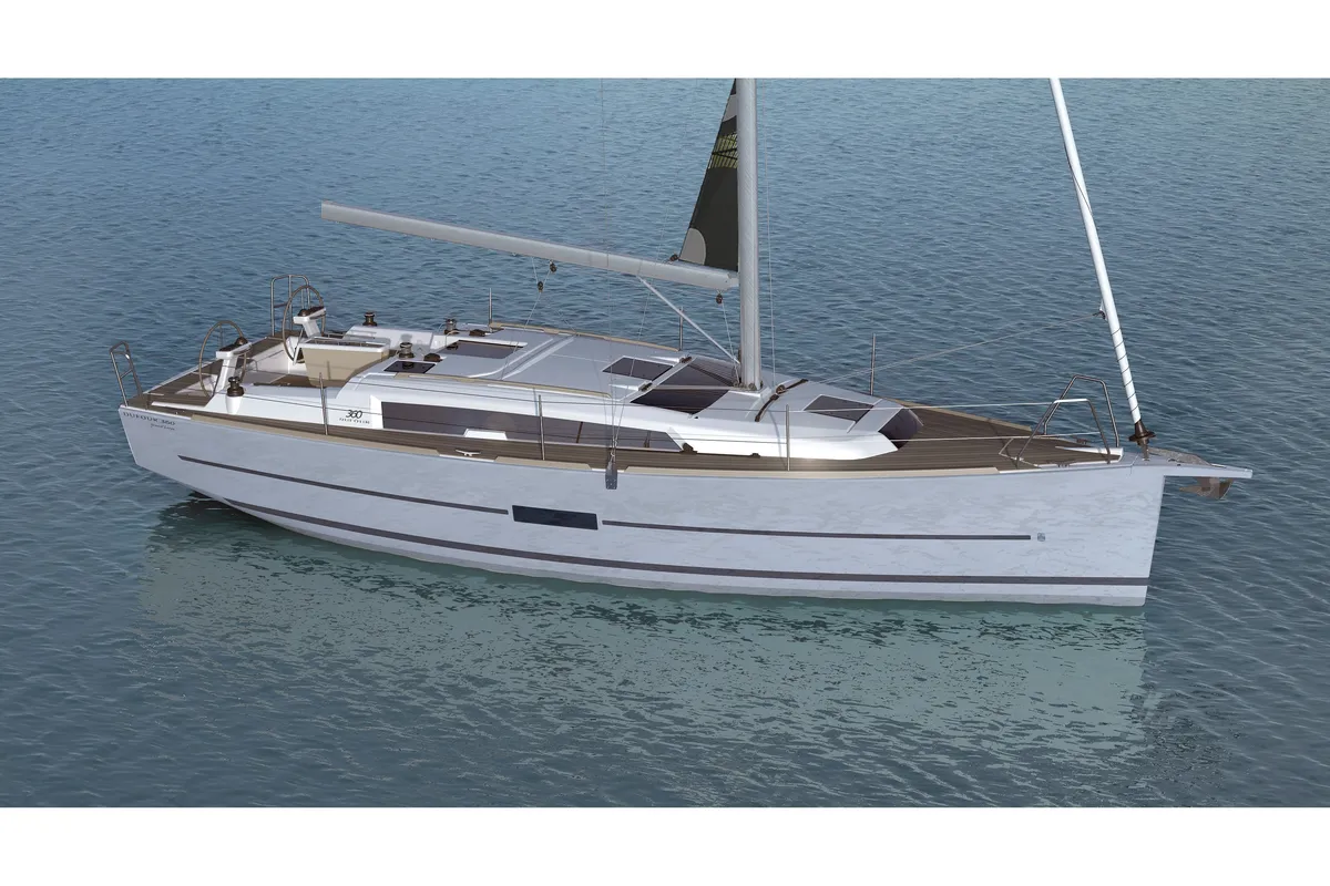 Exterior view of Jade, a Dufour 360 Grand Large sailboat at Općina Sukošan, Croatia