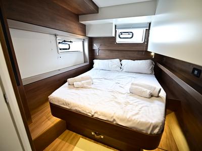 Cabin on Arche, a Bali 4.4 catamaran at Salerno, Italy