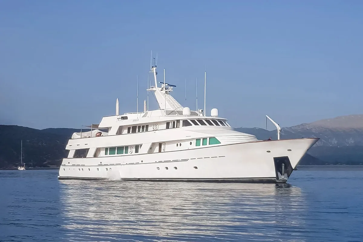 Exterior view of Kokomo Nights, a Gulet Luxury Motor Yacht yacht at Athens, Greece
