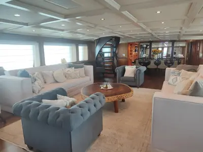 Salon of Kokomo Nights, a Gulet Luxury Motor Yacht yacht at Athens, Greece