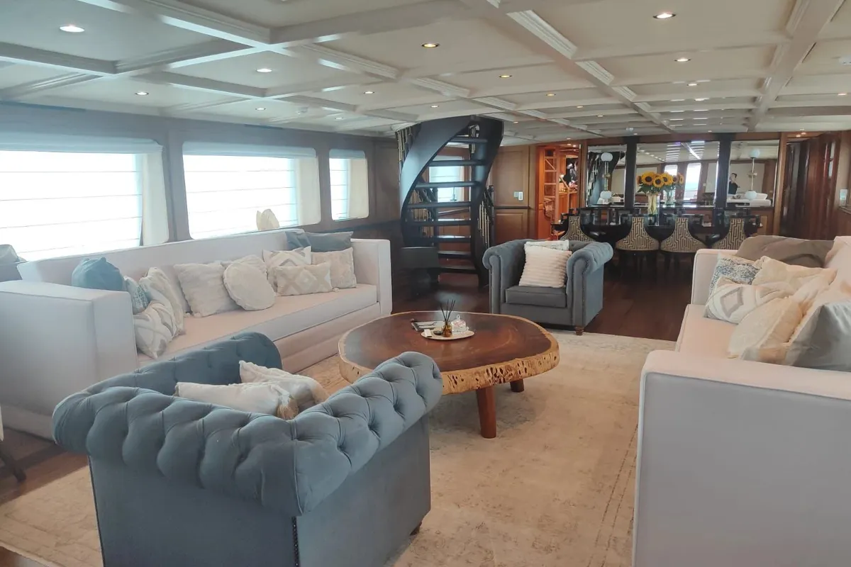 Salon of Kokomo Nights, a Gulet Luxury Motor Yacht yacht at Athens, Greece