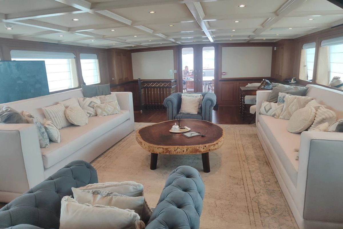 Salon of Kokomo Nights, a Gulet Luxury Motor Yacht yacht at Athens, Greece