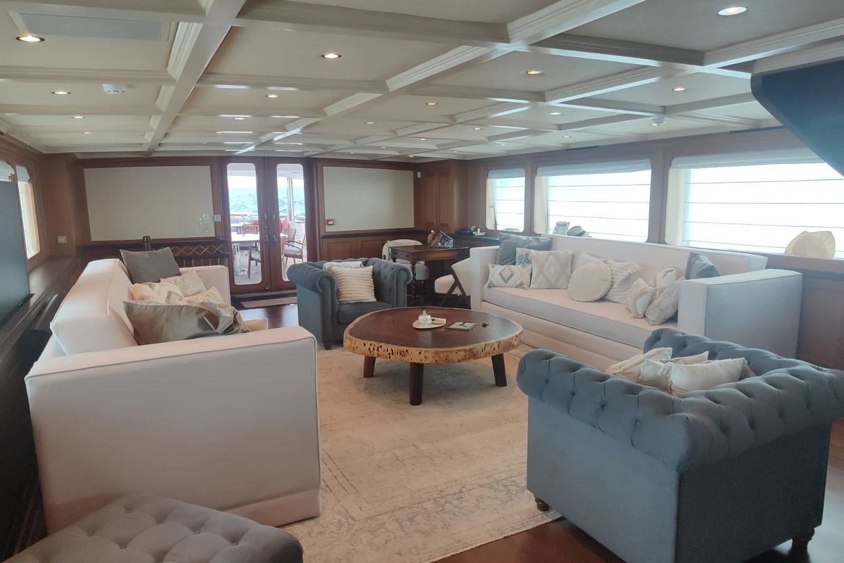 Salon of Kokomo Nights, a Gulet Luxury Motor Yacht yacht at Athens, Greece